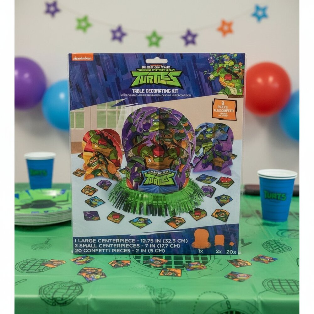 NEW‎ Nickelodeon TMNT Table Decorating Kit Teenage Mutant Ninja Turtles Party